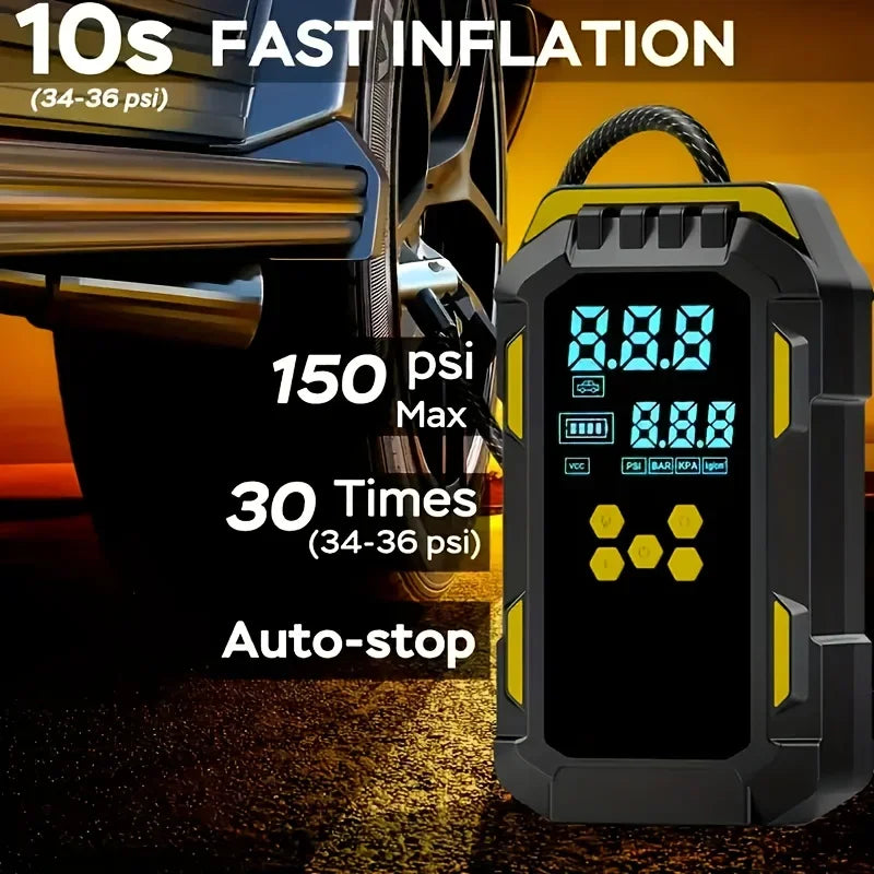 Power Start Pro – 2-in-1 Car Jump Starter & Air Compressor