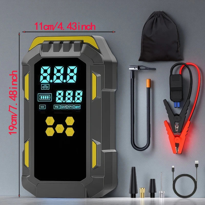Power Start Pro – 2-in-1 Car Jump Starter & Air Compressor