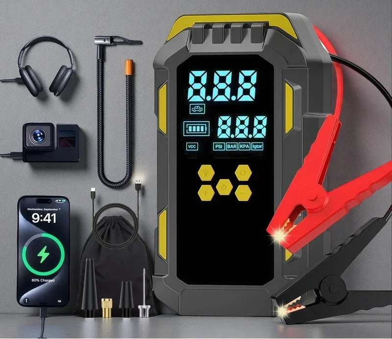 Power Start Pro – 2-in-1 Car Jump Starter & Air Compressor