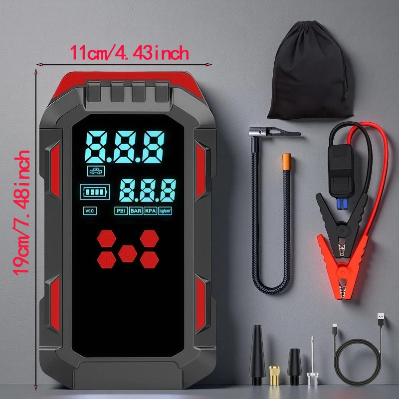 Power Start Pro – 2-in-1 Car Jump Starter & Air Compressor